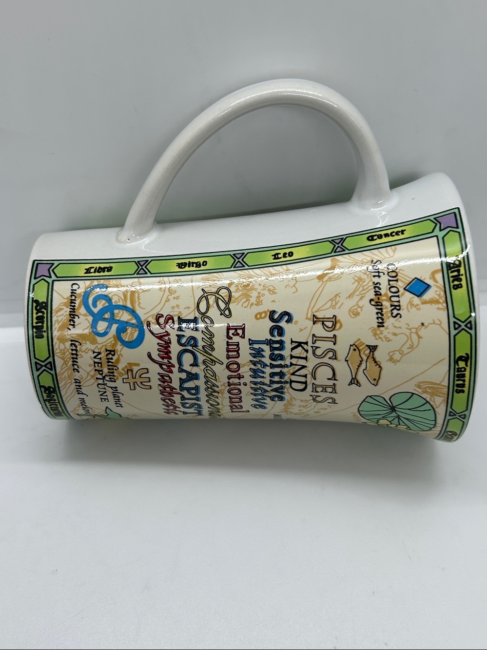 Pisces Astrology Zodiac Sign Ceramic Coffee Mug February 19 / March 20 - Picture 6 of 11